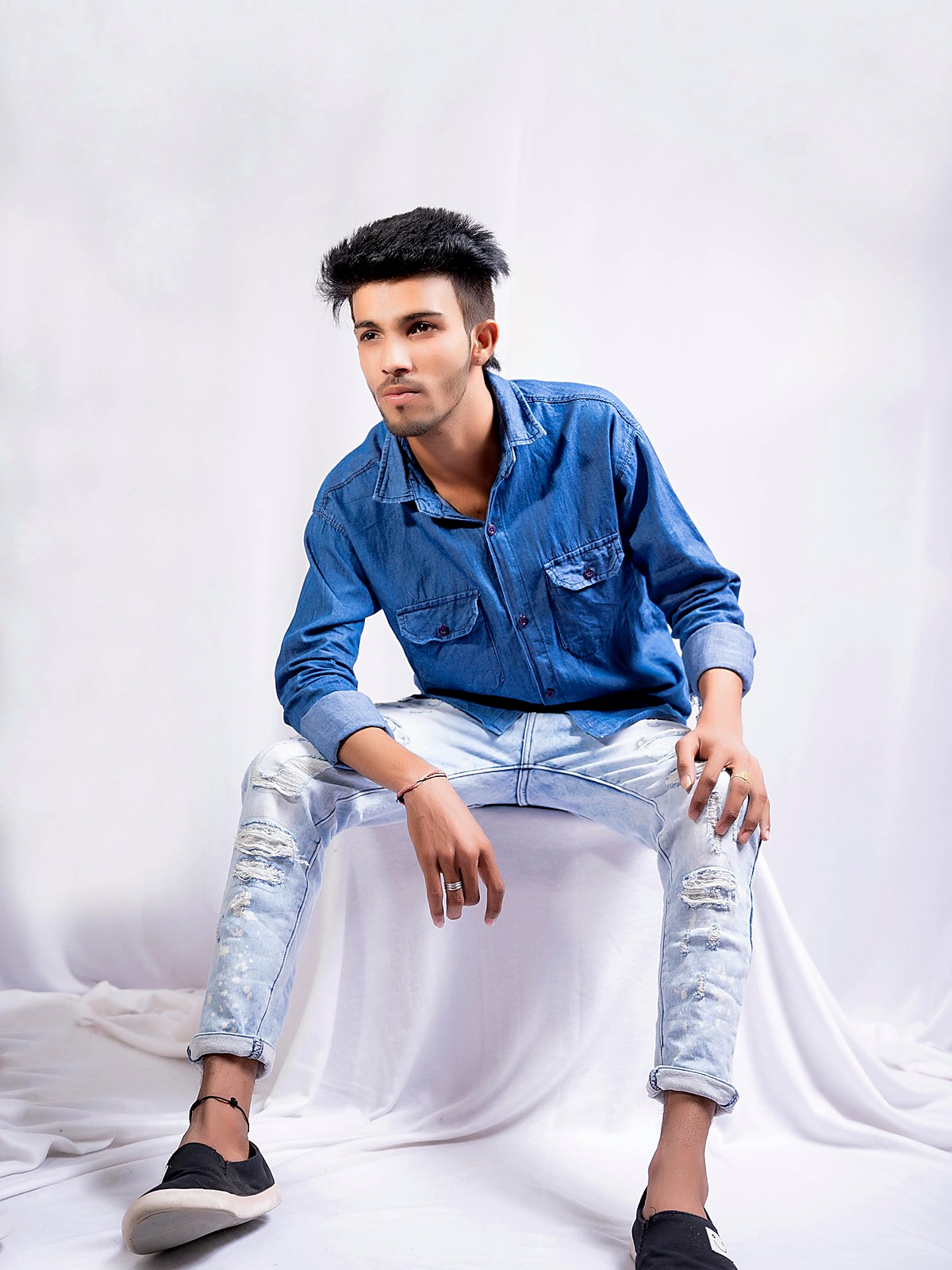 Blue Denim Casual Shirt